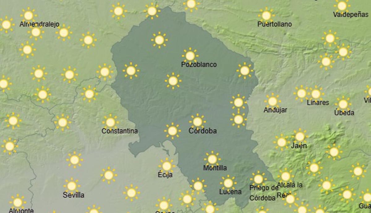 Sol en Córdoba, este viernes.