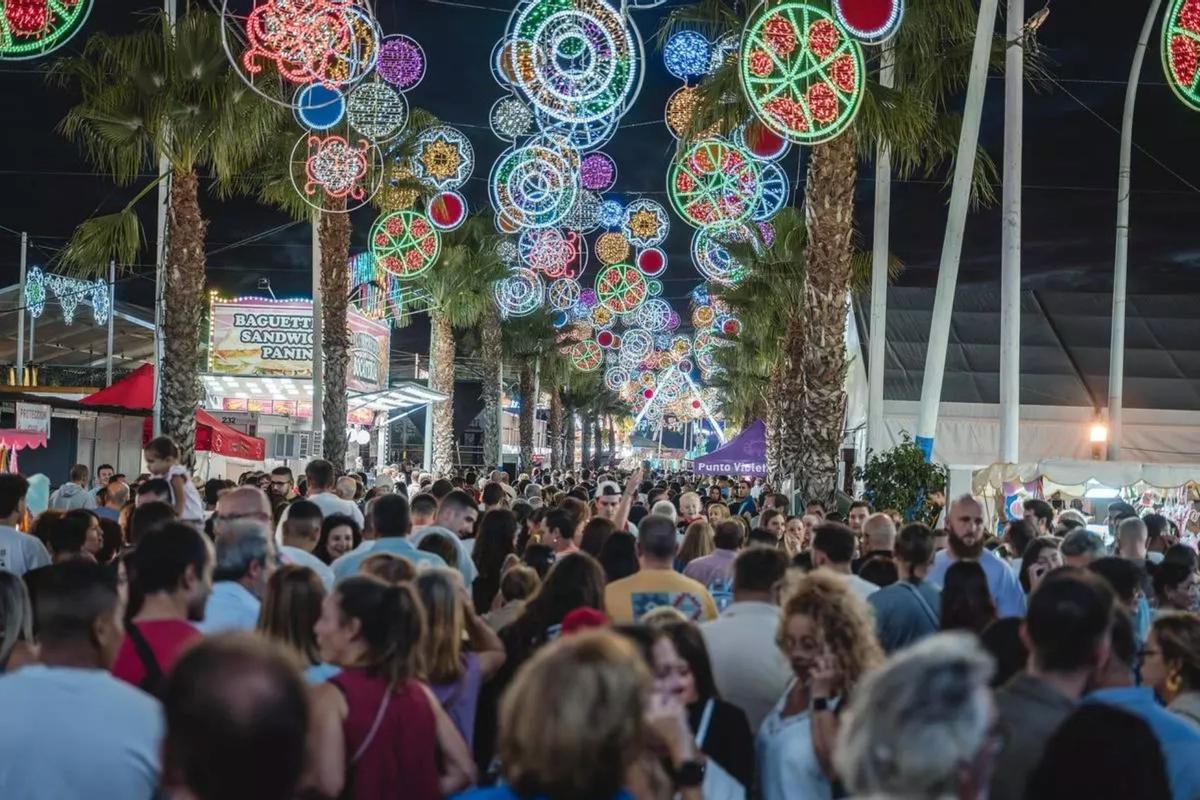 Imagen de ambiente de la Feria de Mérida en el recinto ferial.