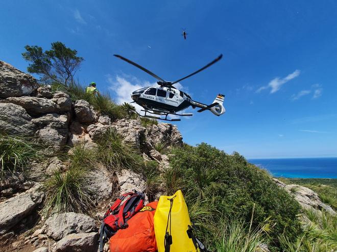 Rescatan a un excursionista alemán de 71 años tras sufrir una caída y golpearse en la cara y en la cabeza en el Puig de s'Àguila de Capdepera