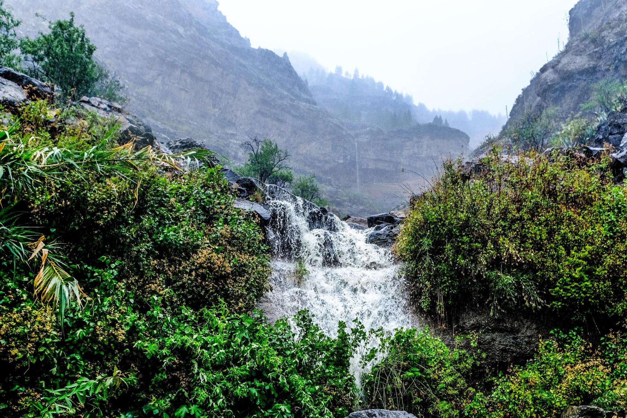 Las lluvias de la borrasca 'Óscar' en Santa Lucía y San Bartolomé de Tirajana