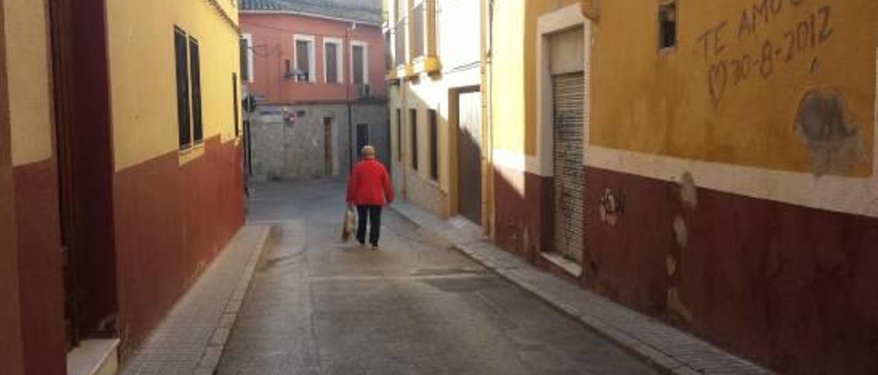 Una imagen del estado de la calle San Antón.