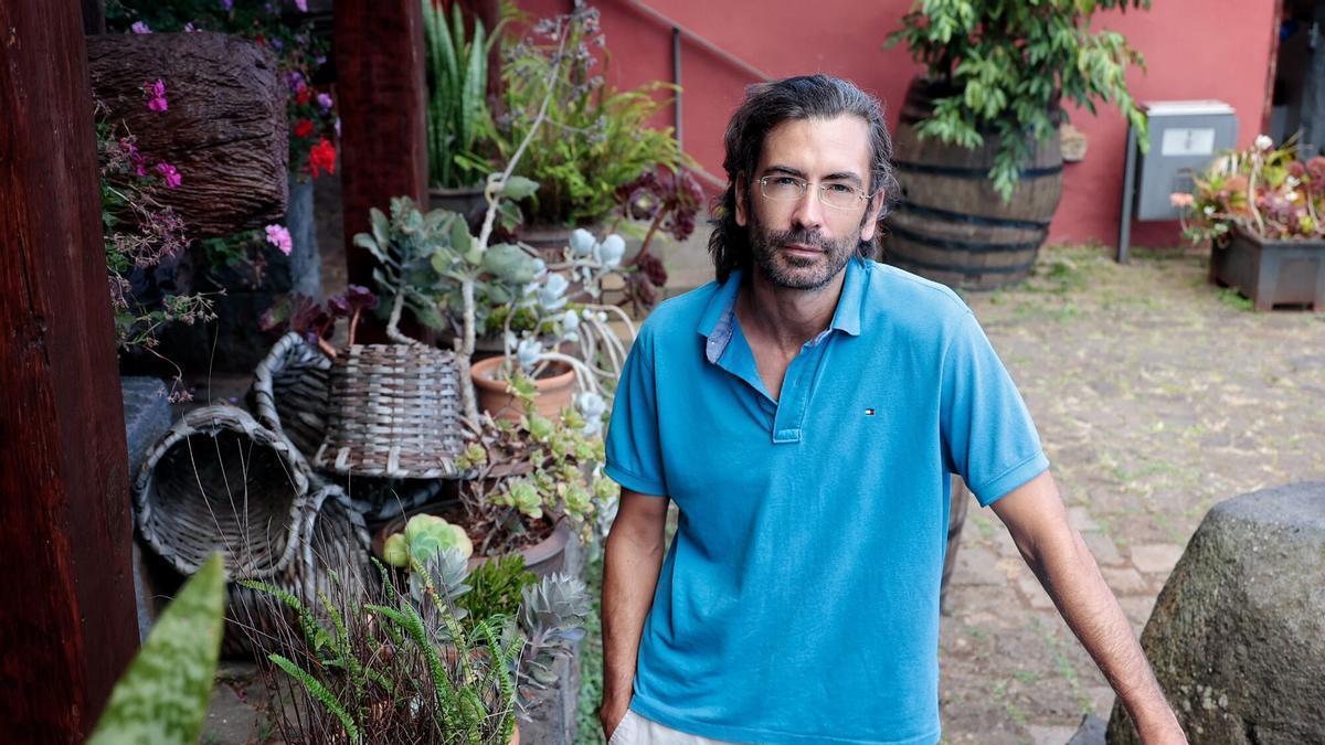 Pablo Alonso, investigador del IPNA y premio Nacional de Investigación, en la Casa del Vino de El Sauzal