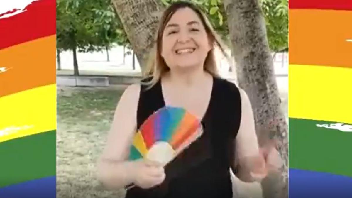 Captura del vídeo de la corporació figuerenca el Dia de l'Orgull