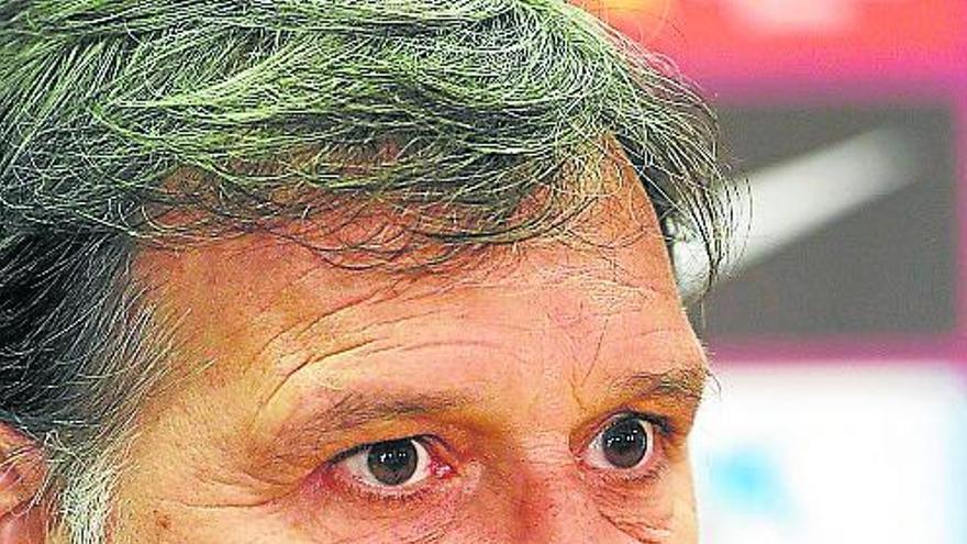 Tata Martino, ayer en su conferencia de prensa