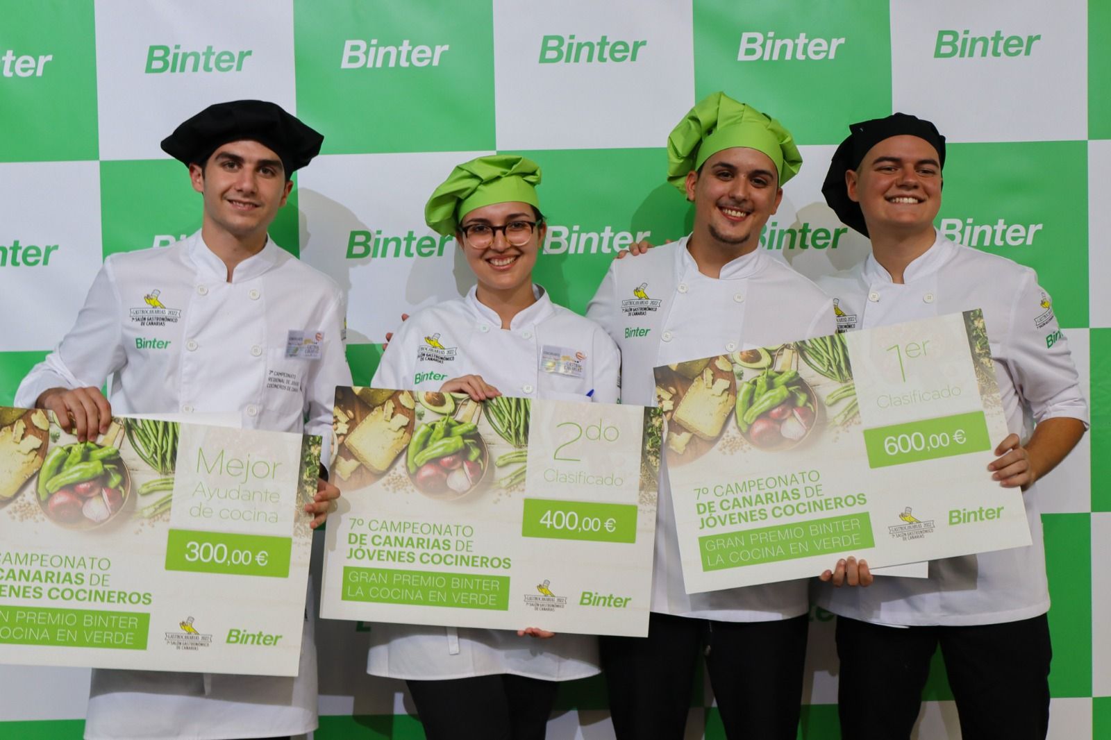 Los ganadores del 7º Campeonato de Jóvenes Cocineros de Canarias 2022