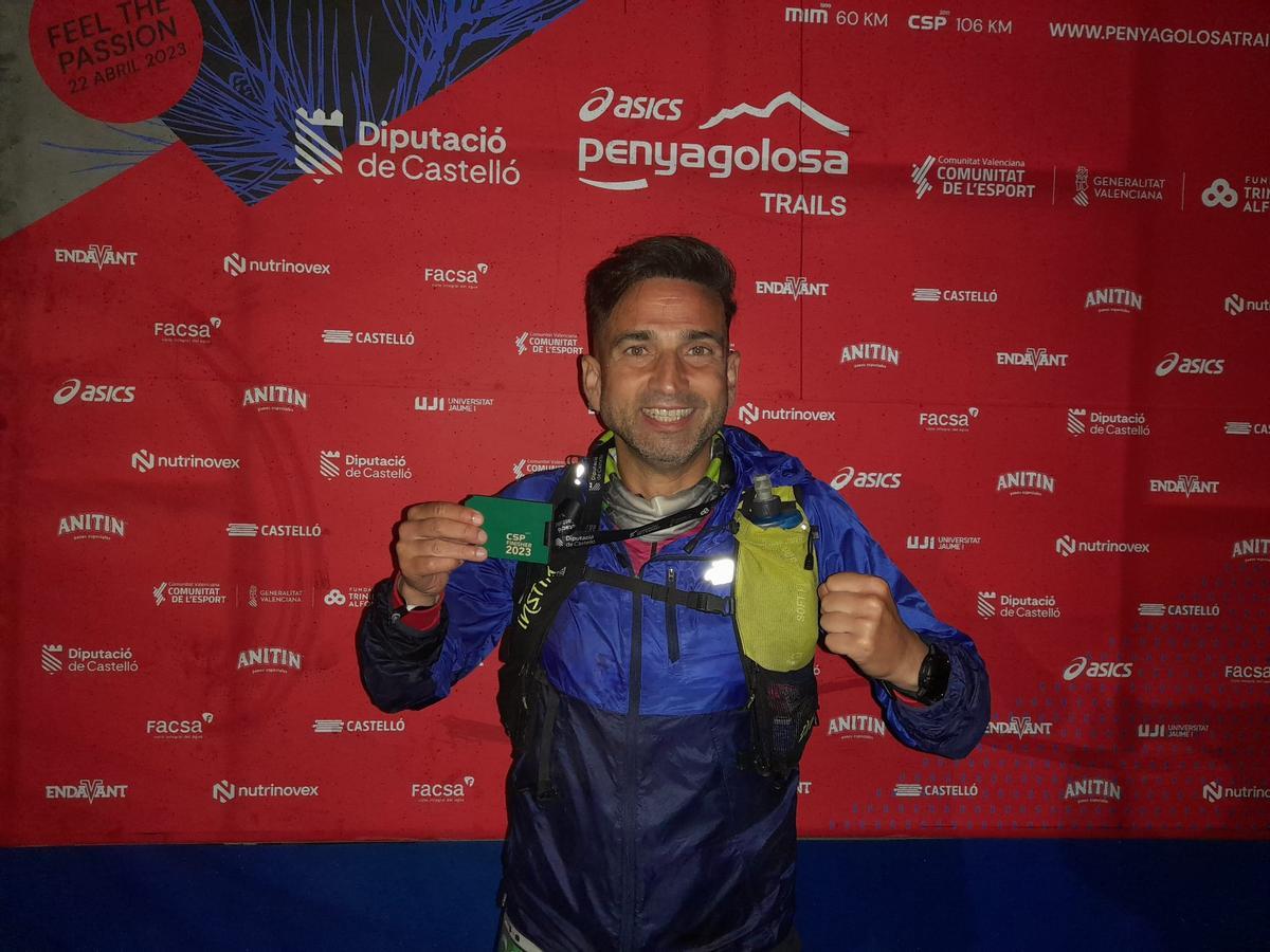 El redactor de Deportes de 'Mediterráneo', Ismael Mateu, realizó y terminó la CSP de Penyagolosa Trails.