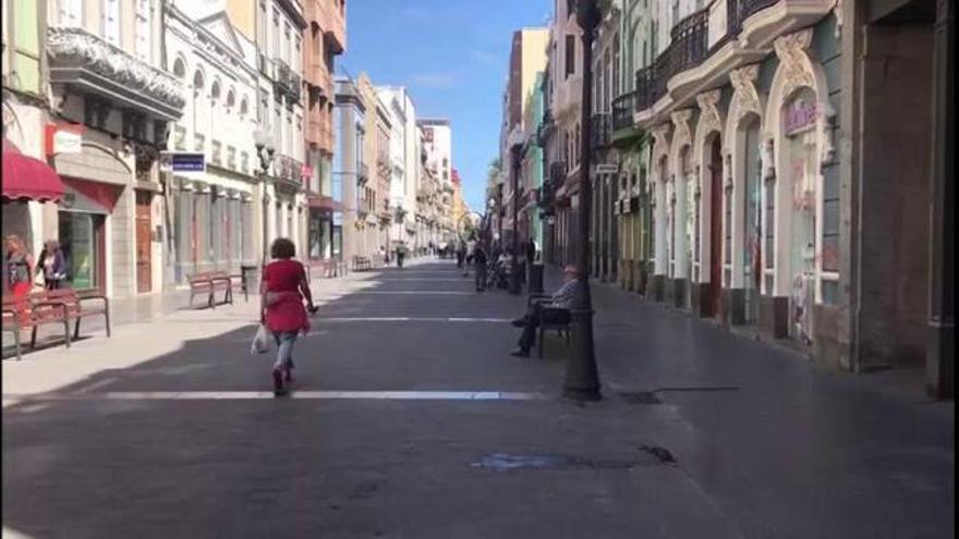 Desconfinamiento en Canarias | Triana, casi vacía