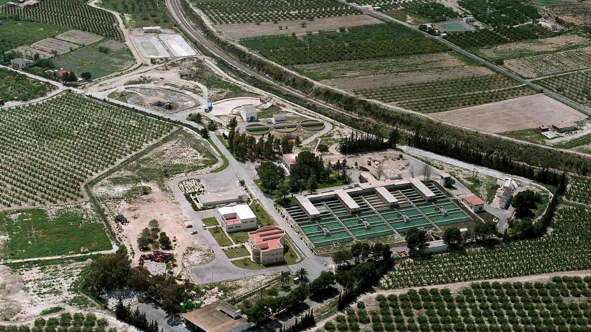 Estación depuradora Sierra de la Espada, en Molina de Segura.