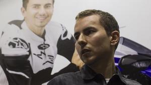 Jorge Lorenzo, durante un acto promocional