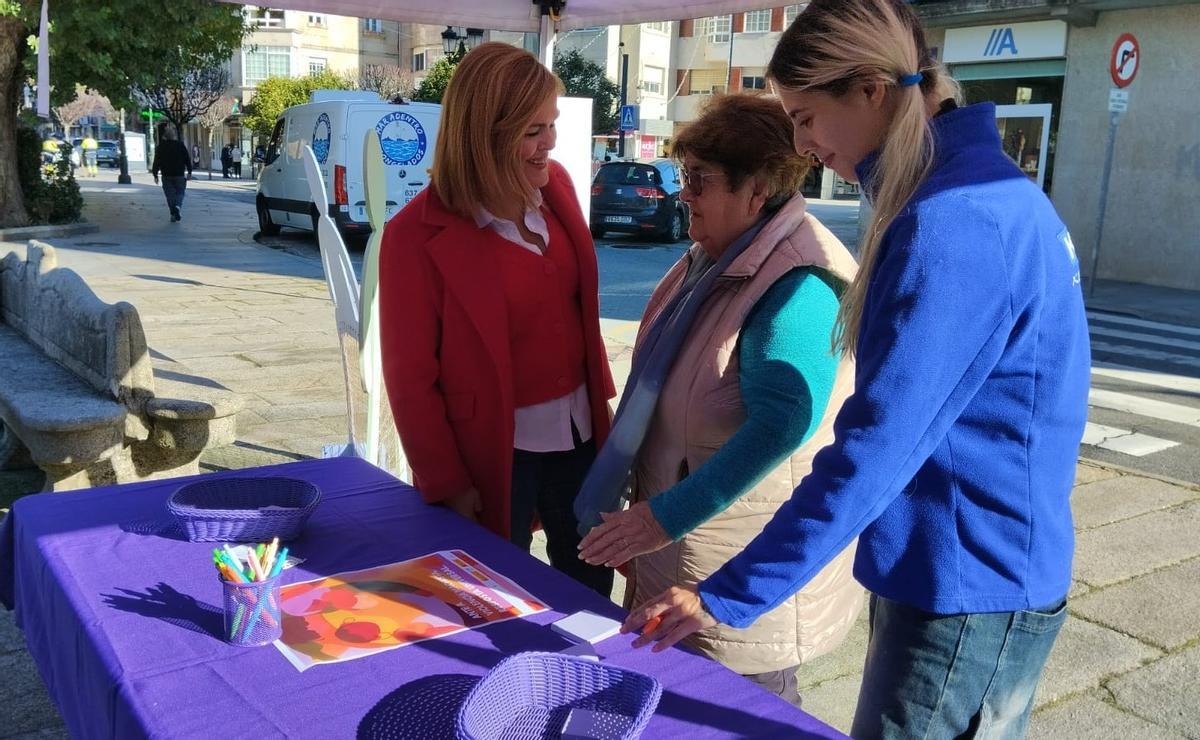 Imaxe da iniciativa «Respostas contra a violencia machista», celebrada este martes.