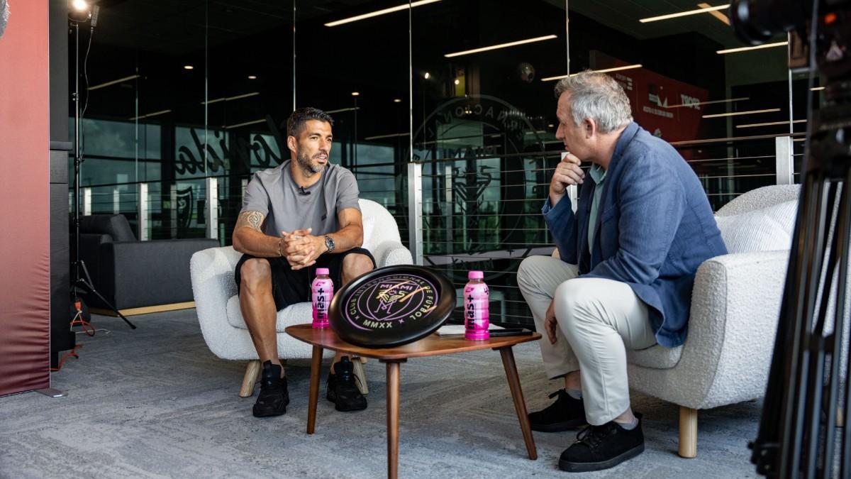 Suarez, durante la entrevista con Albert Masnou