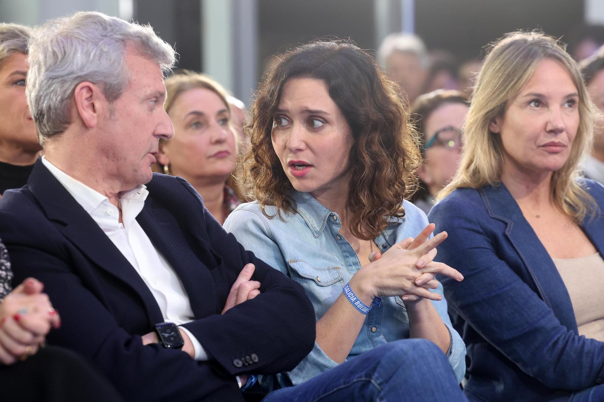 Isabel Díaz Ayuso, protagonista en el mitin de Alfonso Rueda en Vigo