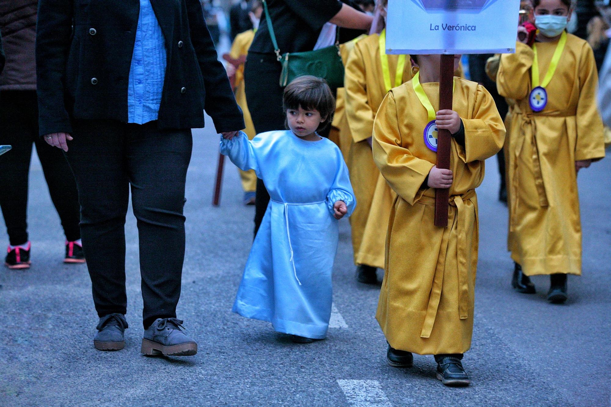 Las imágenes de la procesión infantil y juvenil de la Semana Santa de Vila-real