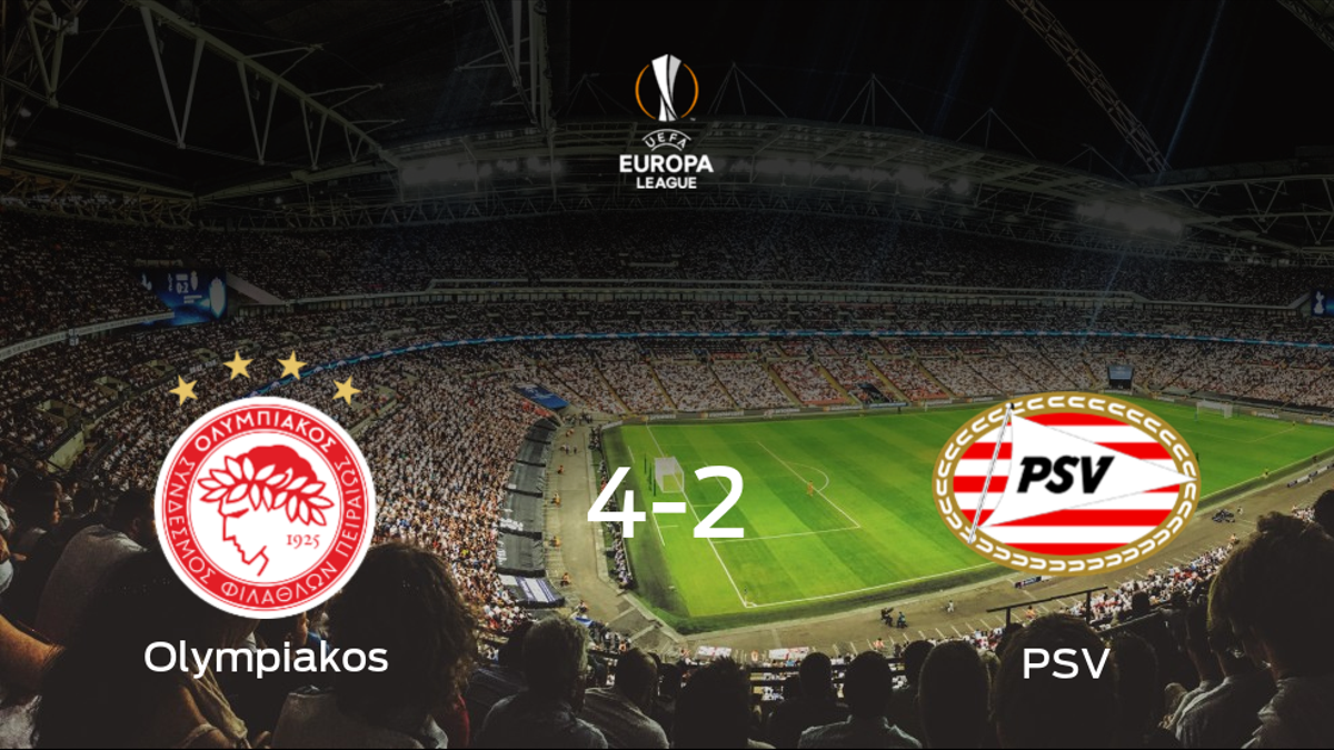 El Olympiakos Piraeus se pone por delante en la primera eliminatoria de dieciseisavos de final después de ganar 4-2 contra el PSV