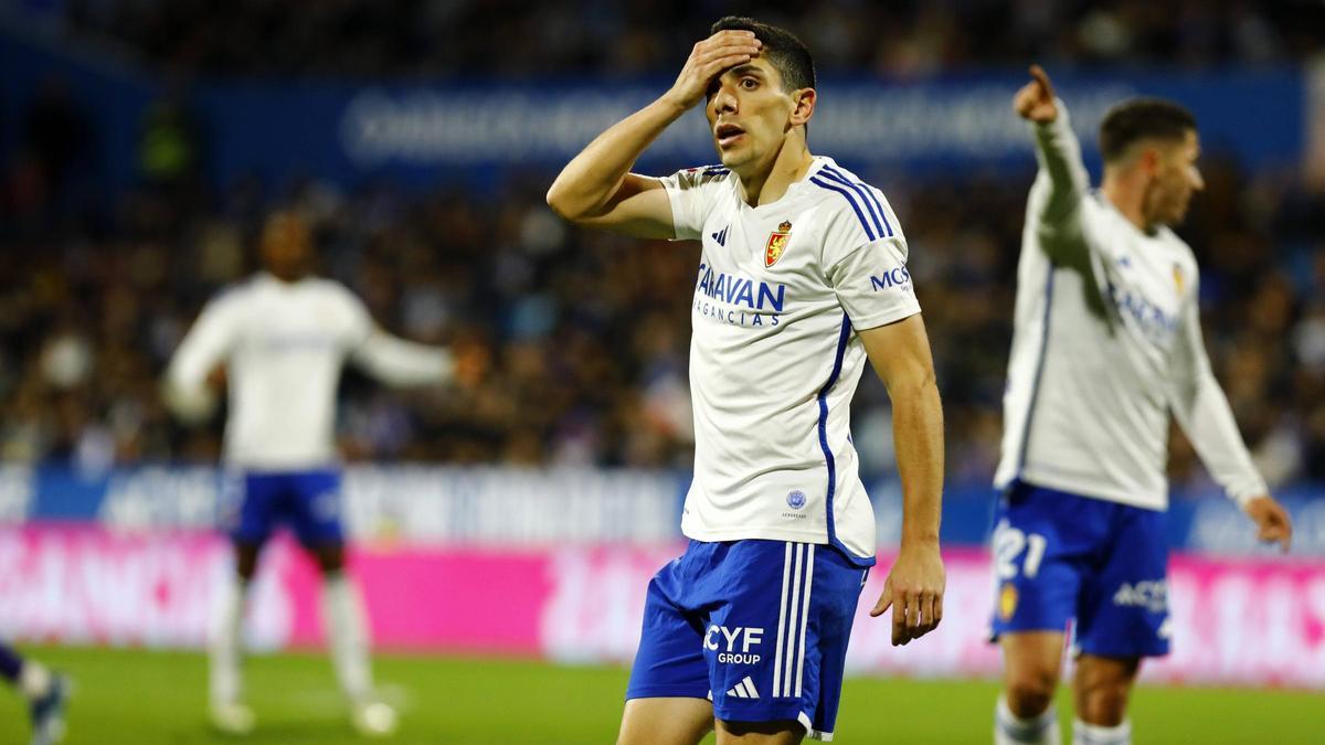 Fran Gámez, durante el encuentro ante el Leganés.