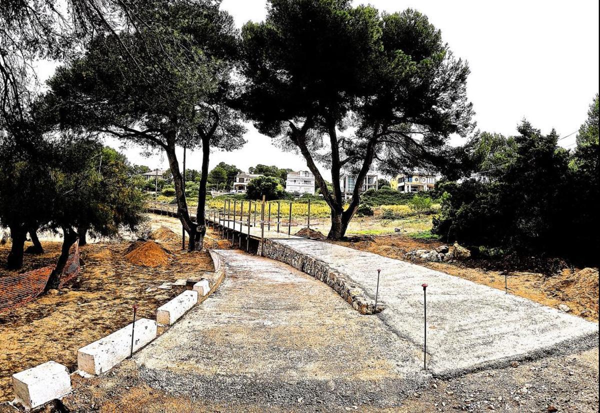 Otra imagen de la actuación, difundida por la plataforma Salvem Portocolom.