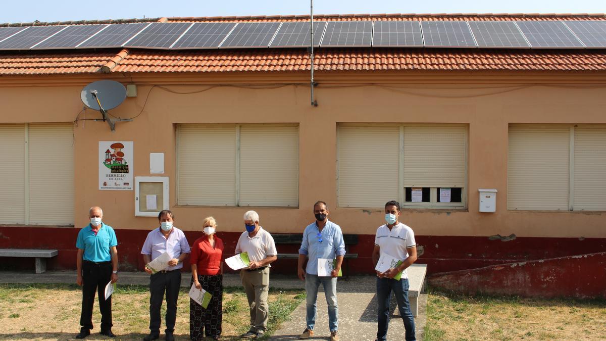 Visita a las instalaciones de eficiencia energética en Bermillo de Alba