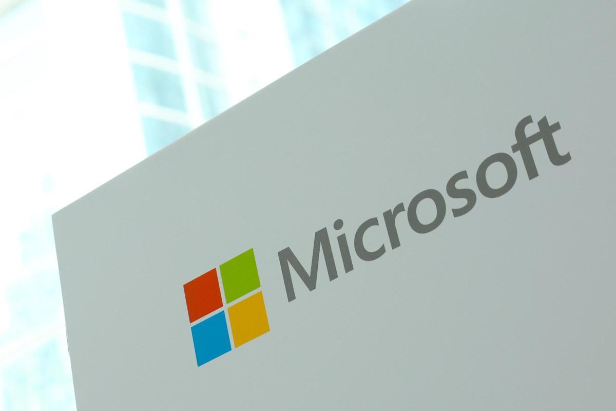 El logo de Microsoft.