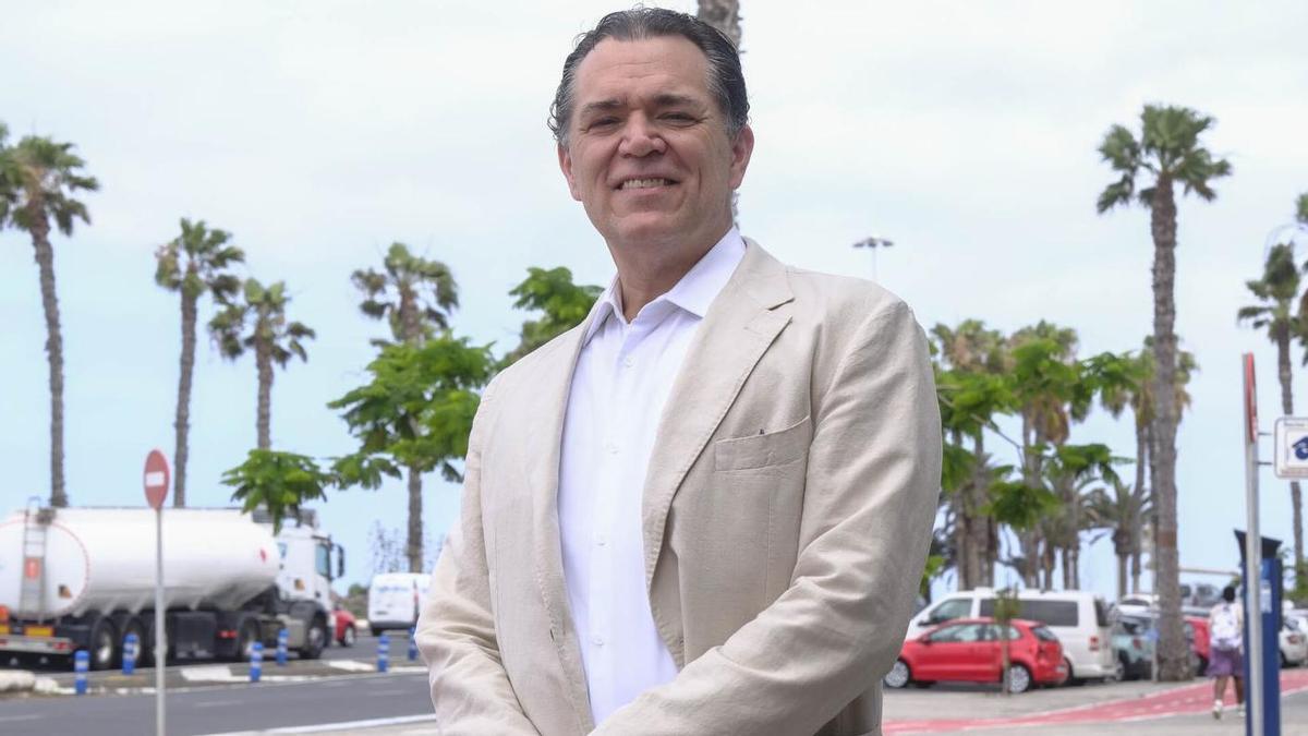 Juan Miguel Zunzunegui, ayer, en Las Palmas de Gran Canaria. |
