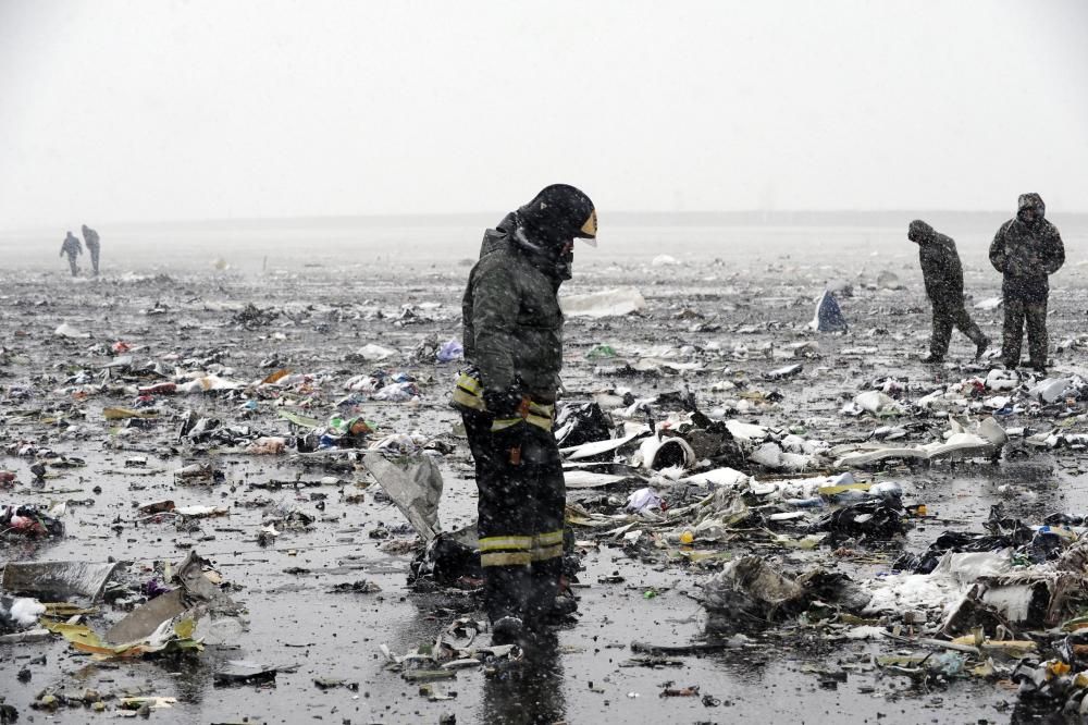 Accidente de avión en el aeropuerto de Rostov