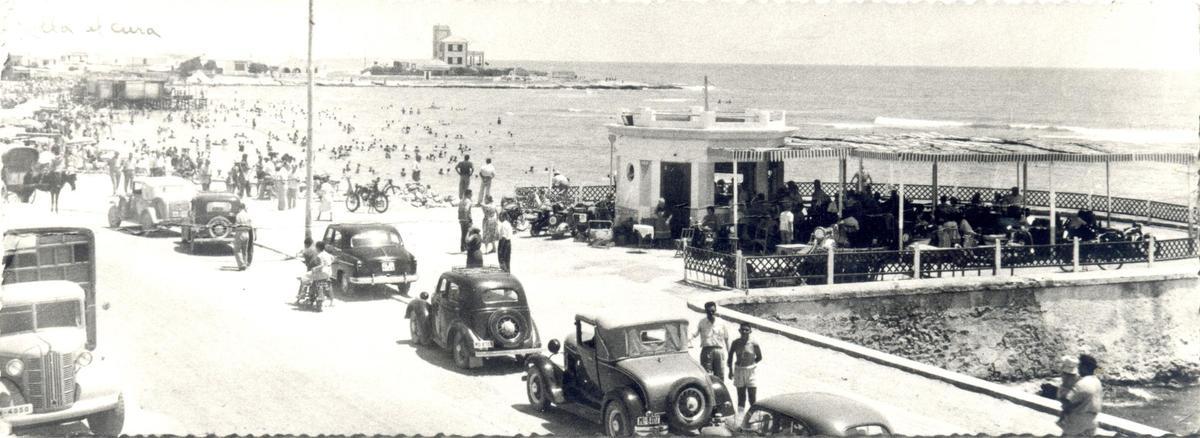 Foto histórica del Kiosco en los años cincuenta del siglo XX.