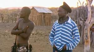 Indígena himba a punt de viatjar a Barcelona (Cuatro).