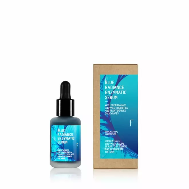 Freshly Cosmetics - Sérum facial exfoliante ácido mandélico Blue Radiance Enzymatic Serum 30ml