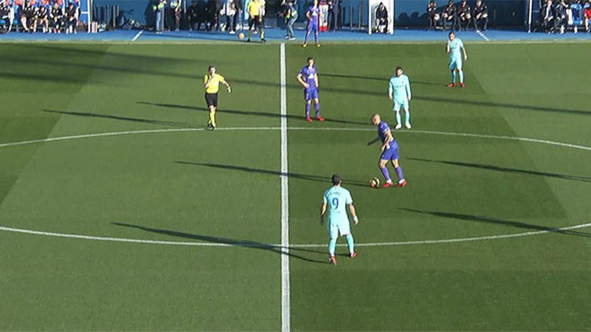 LALIGA | Leganés - FC Barcelona (0-3): Falta de Amrabat en el saque inicial