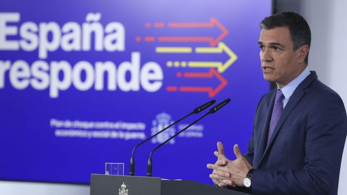 El president del Govern, Pedro Sánchez, explicant les noves mesures aprovades al Consell de Ministres