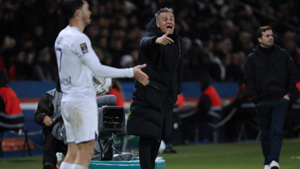 Luis Enrique, en el partido ante el Toulouse