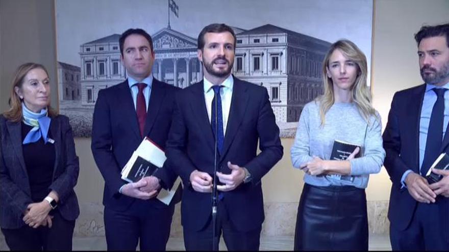 Casado sigue negándose a apoyar la investidura de Sánchez