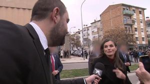 Daniel Fez y la reina Letizia.