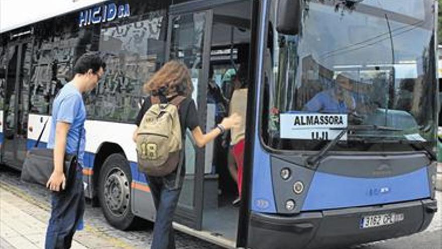 El bus a la UJI de Vila-real, Burriana y Almassora no estará para el día 12