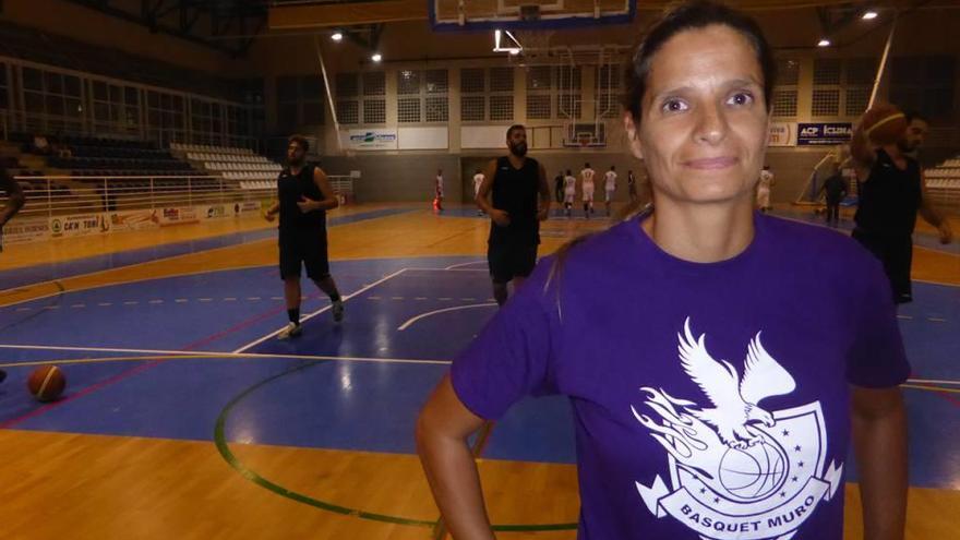 Bea Pacheco posa esta pasada semana durante un entrenamiento del Muro.