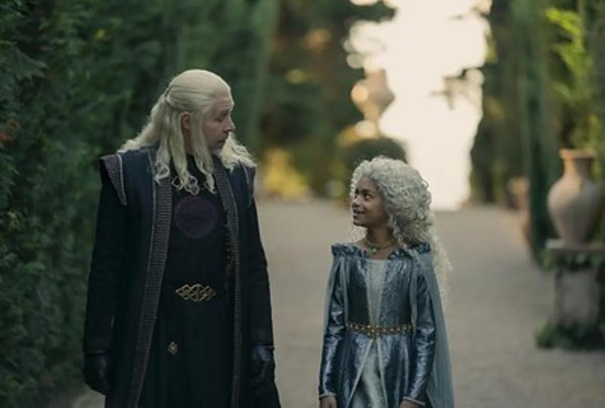 Escena de 'La Casa del Dragón' grabada en los Jardines de Santa Clotilde