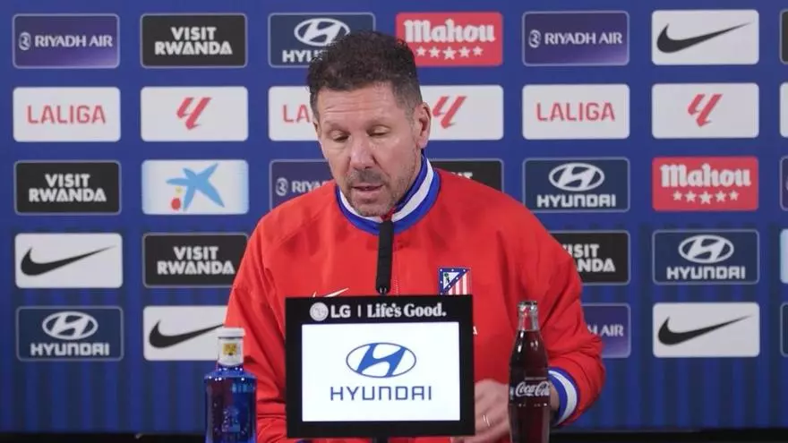 Simeone, en titulares: "Vamos a competir con un rival que viene herido y necesitamos a nuestra gente"