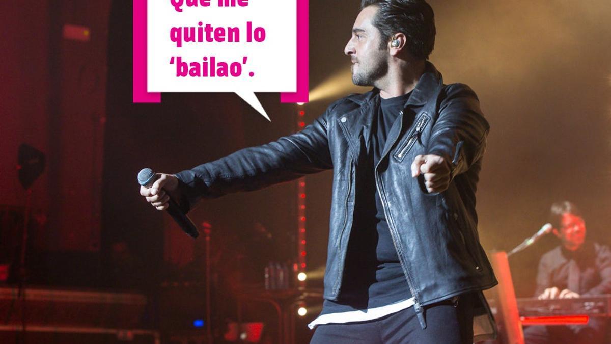David Bustamante y su bailecito en un concierto