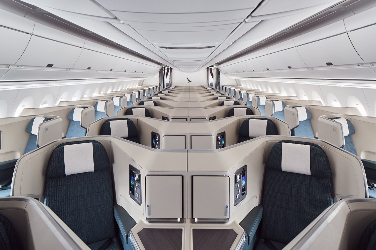 La clase 'business' alberga a 46 pasajeros.