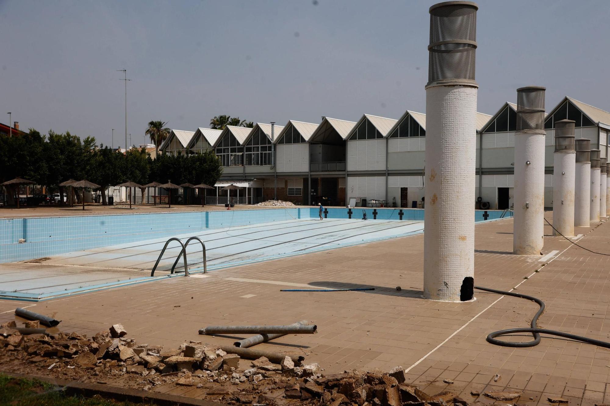 Piscinas de verano en los municipios de l'Horta Sud afectados por la dana