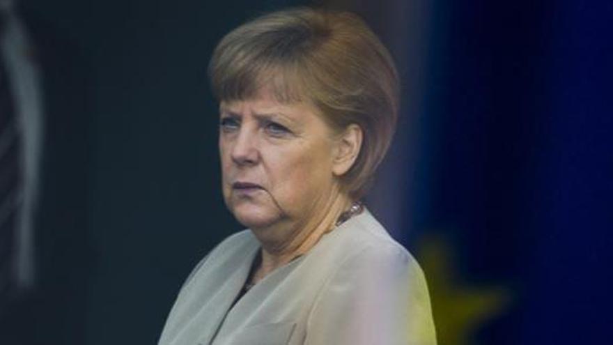 Angela Merkel, en un acto de partido.