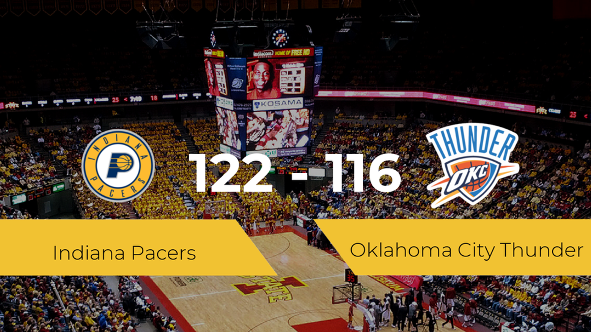 Indiana Pacers consigue ganar a Oklahoma City Thunder (122-116)