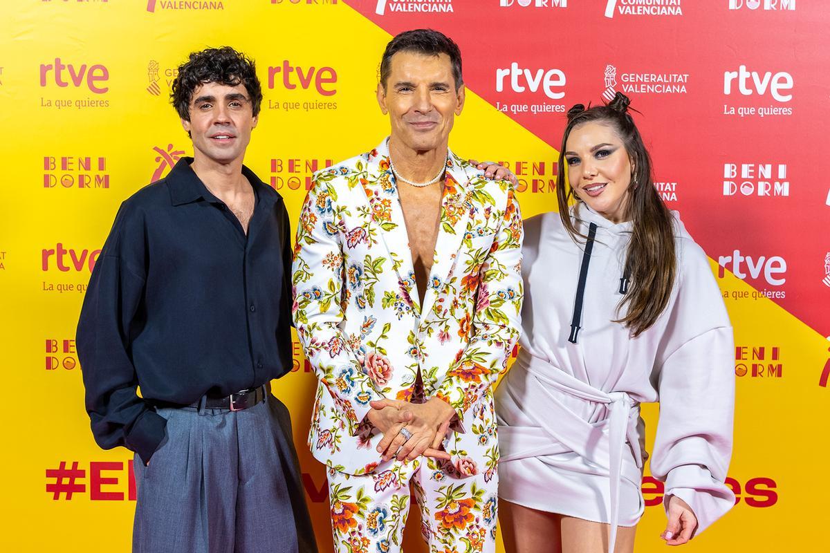 Javi Ambrossi, Jesús Vázquez e Inés Hernand