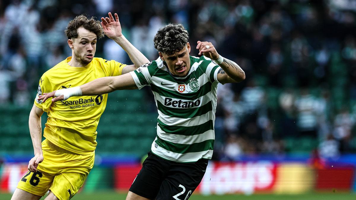 Maximiliano Araújo en el encuentro contra el Bodo/Glimt
