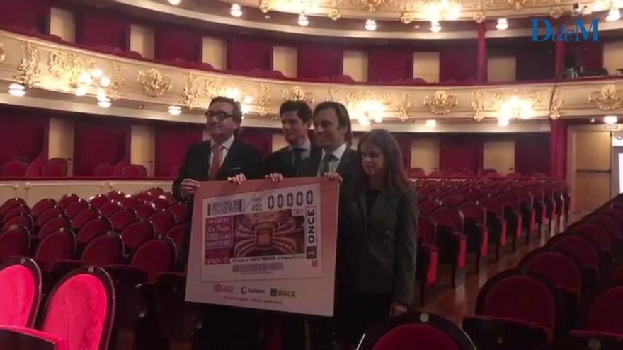 El Teatre Principal protagoniza el cupón de la ONCE