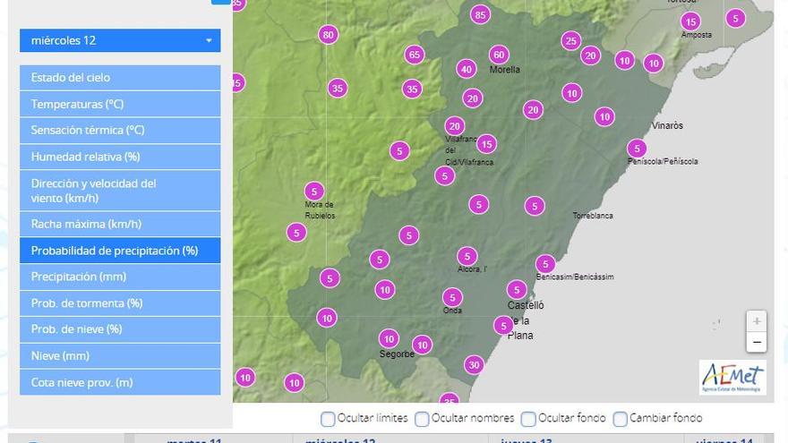 ¿Lloverá el 12 de octubre en Castellón? La previsión hora a hora