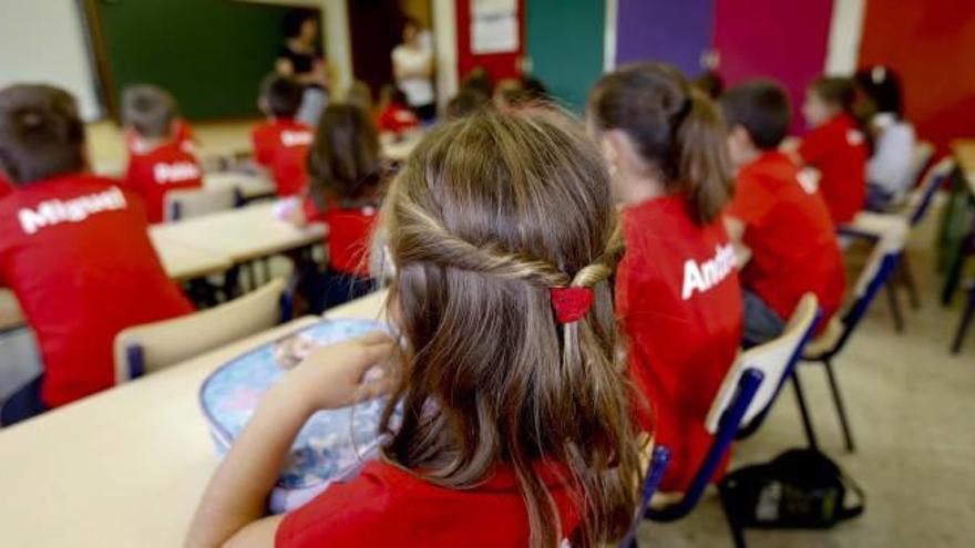 Alumnos en un aula el primer día de clase del curso que acaba de concluir.