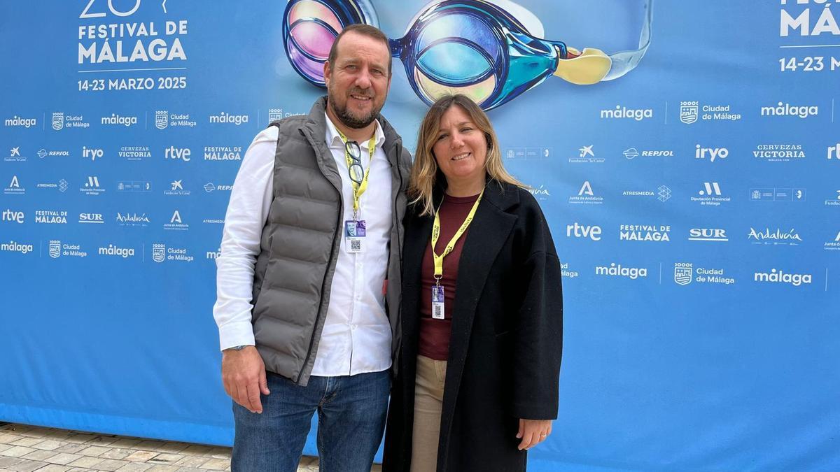 Edu Peiró y Marta López están en el Festival de Málaga