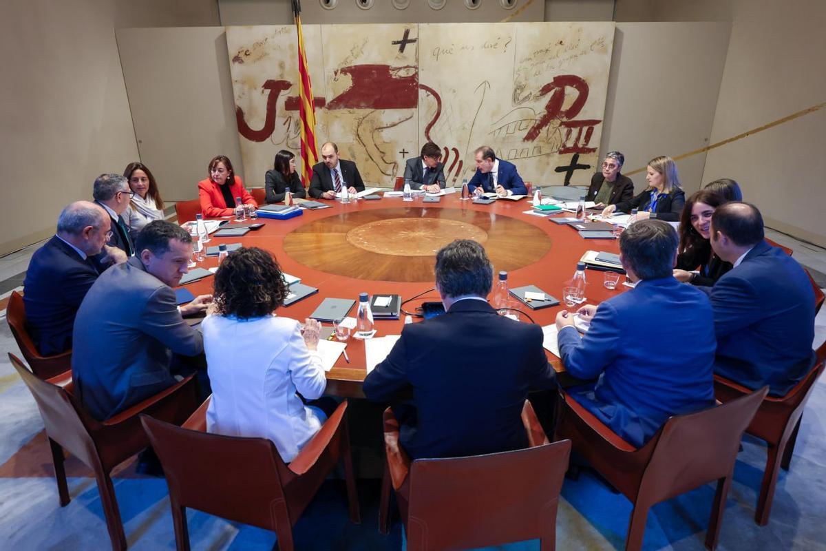 El Govern de la Generalitat, reunido este martes