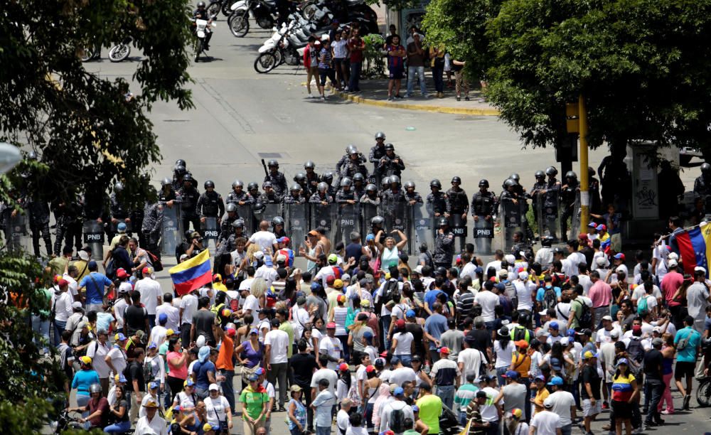 Las imágenes de la protesta en Venezuela.