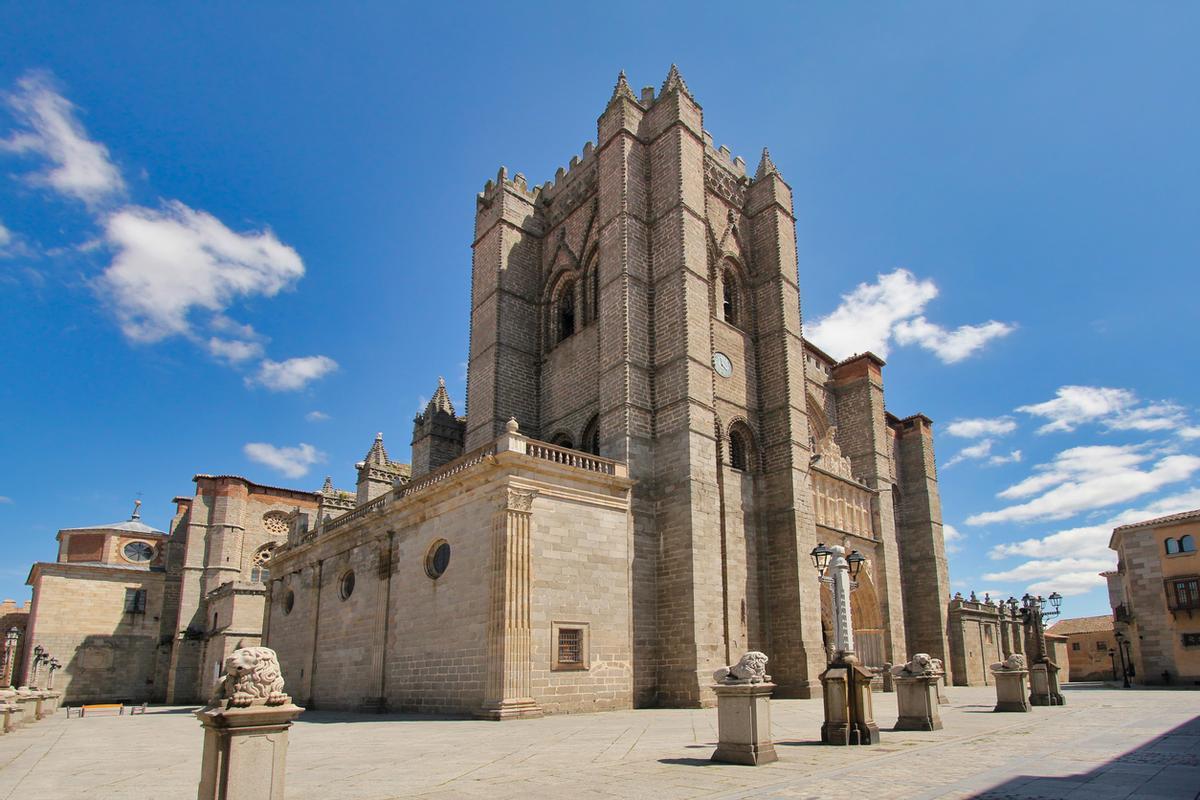 Vista de la catedral de Ávila.